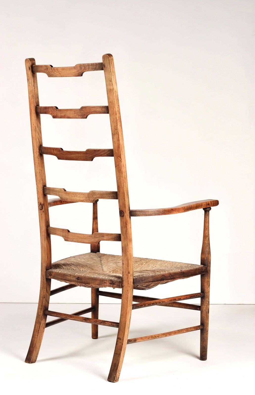 A Pair Of Arts And Crafts Ladder Back Chairs Early 1900’s England photo 1224.0