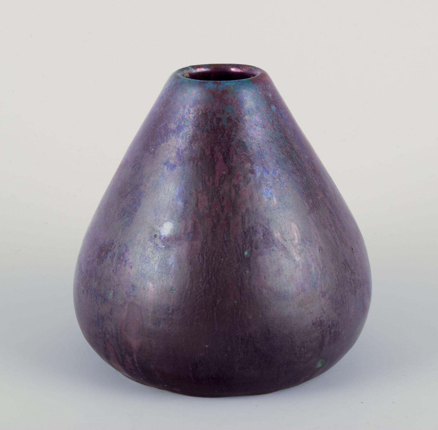 Søren Kongstrand, Danish Ceramicist. Unique Vase With Shiny Glaze. Ca. 1920 photo furniture