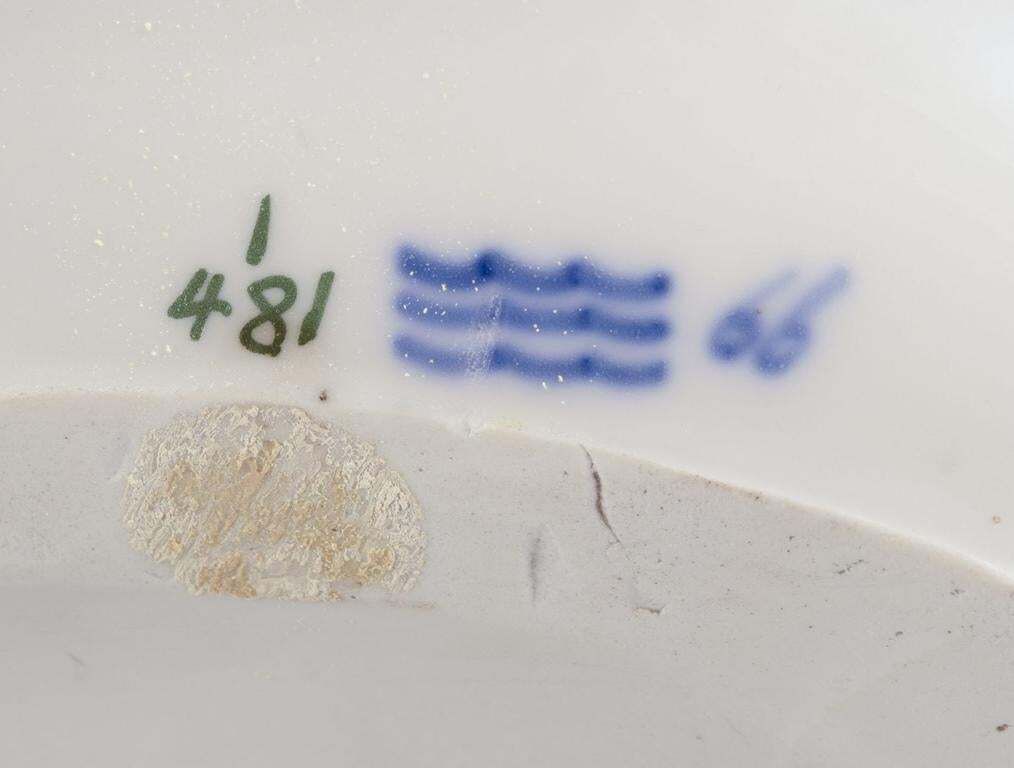 Rare Royal Copenhagen Art Nouveau Porcelain Dish With Codfish In Relief photo buy