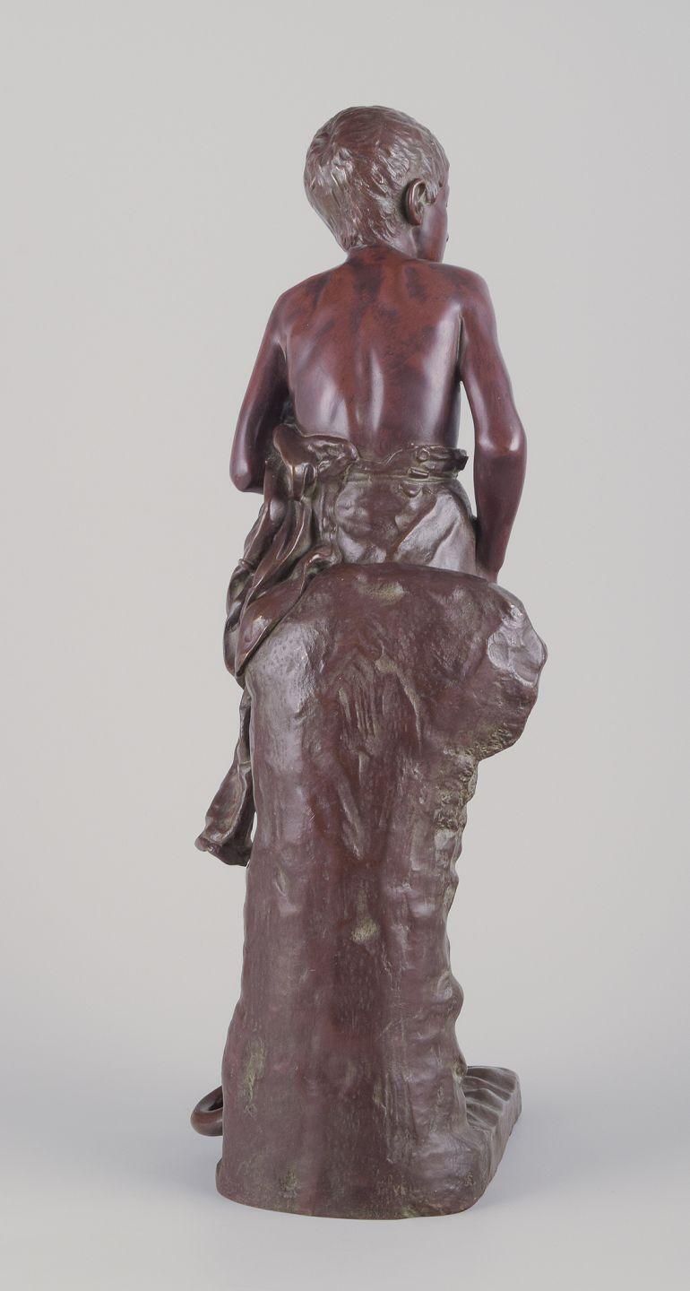 Joaquim Anglés Cané, Spanish Sculptor. 'Un Philosophe'. Large Bronze Sculpture photo 1355.0