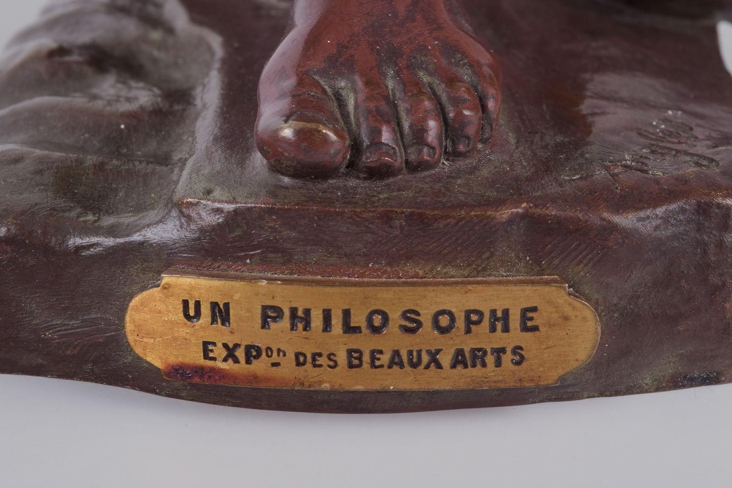 Joaquim Anglés Cané, Spanish Sculptor. 'Un Philosophe'. Large Bronze Sculpture photo buy