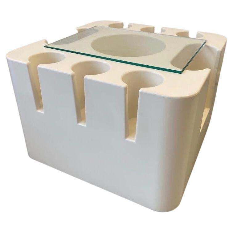 "Bacco" Molded Plastic Bar Cart By Sergio Mazza For Artemide, Italy Ca. 1967