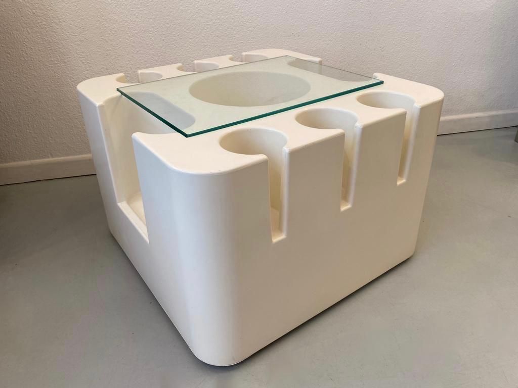 "Bacco" Molded Plastic Bar Cart By Sergio Mazza For Artemide, Italy Ca. 1967 photo for sale