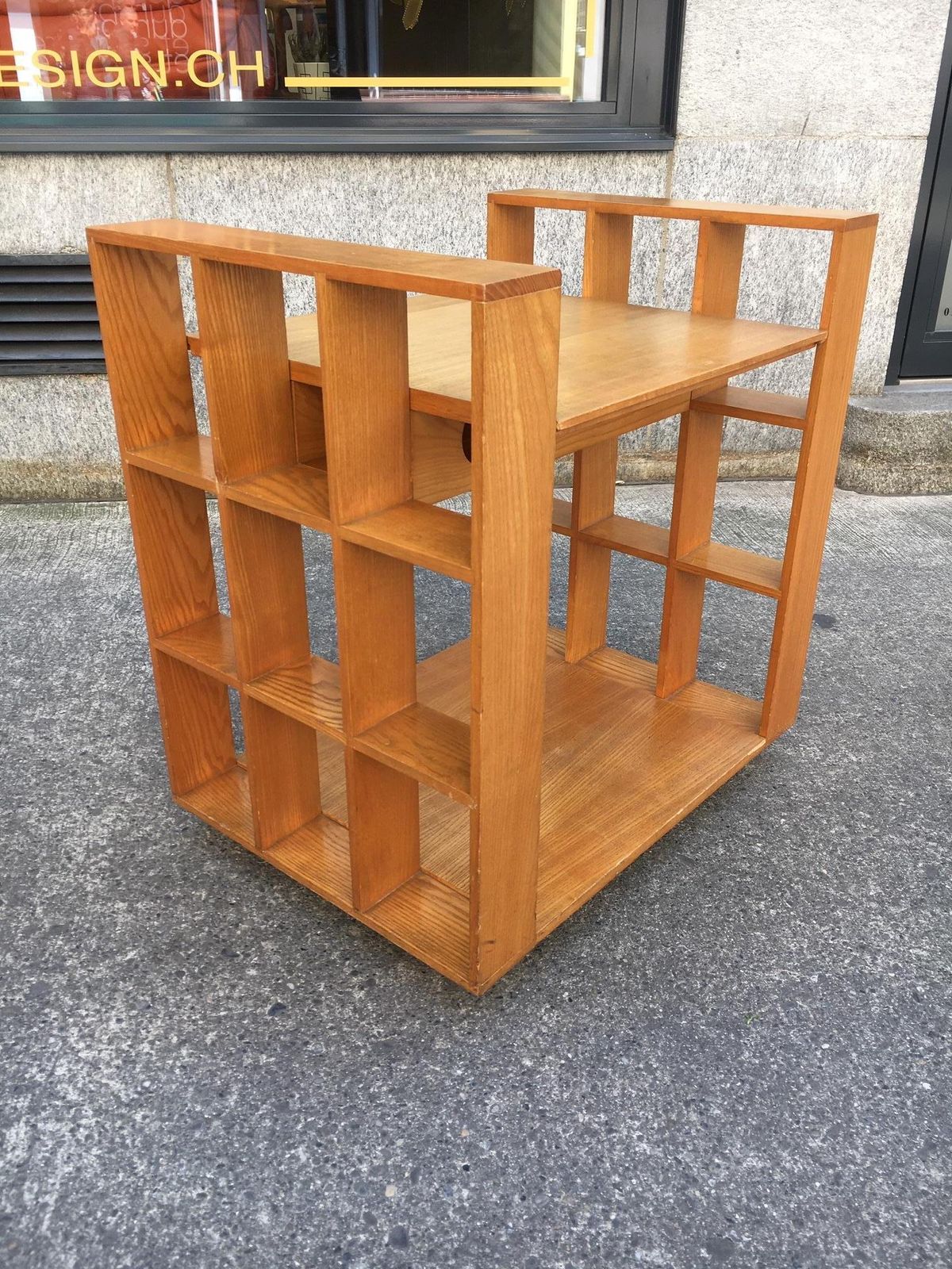 Gigi Sabadin Beechwood Trolley, Italy, 1970s photo furniture