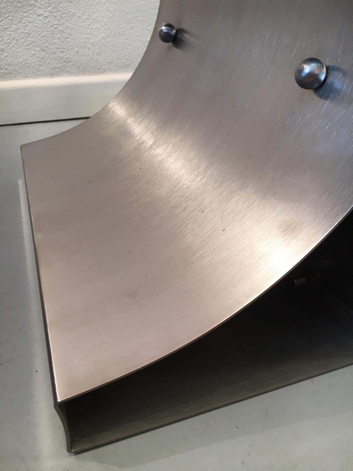 Stainless Steel Coffee Table By François Monnet Produced By Kappa, France 1970's photo vinterior