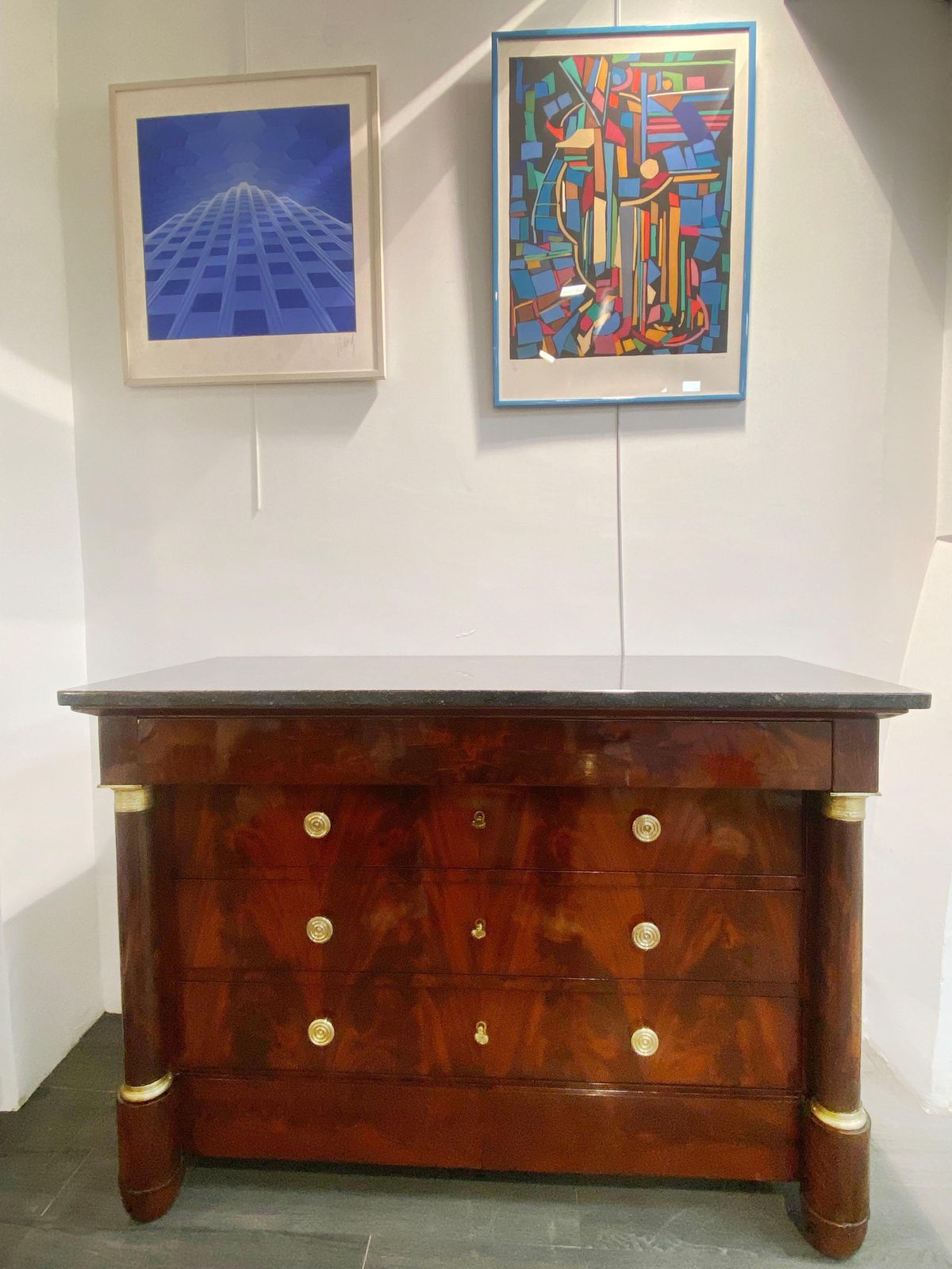 Chest Of Drawers   Empire Period   Mahogany photo furniture