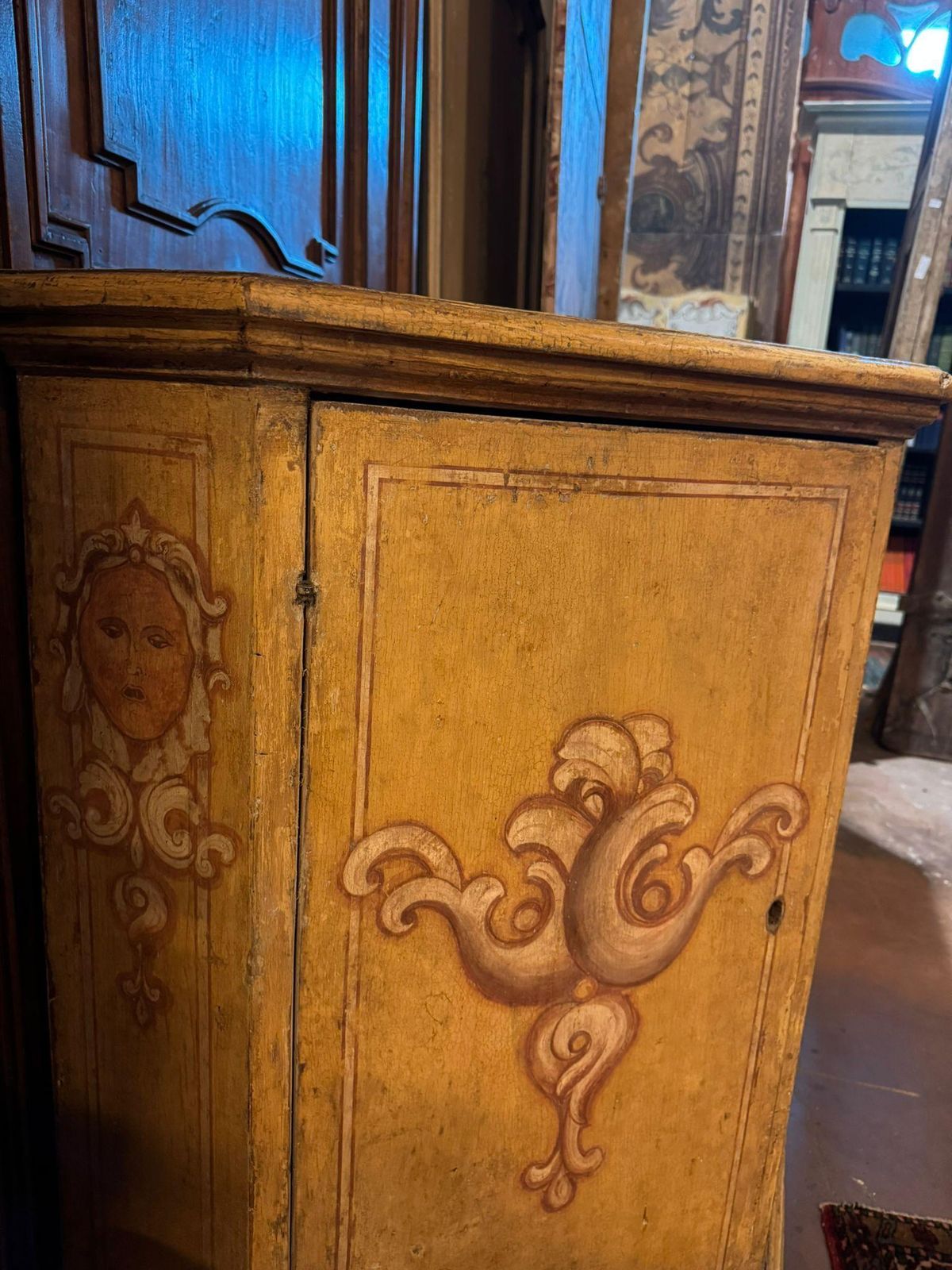 photo furniture Sideboard Credenzas In Lacquered Wood And Painted With Figures, Italy