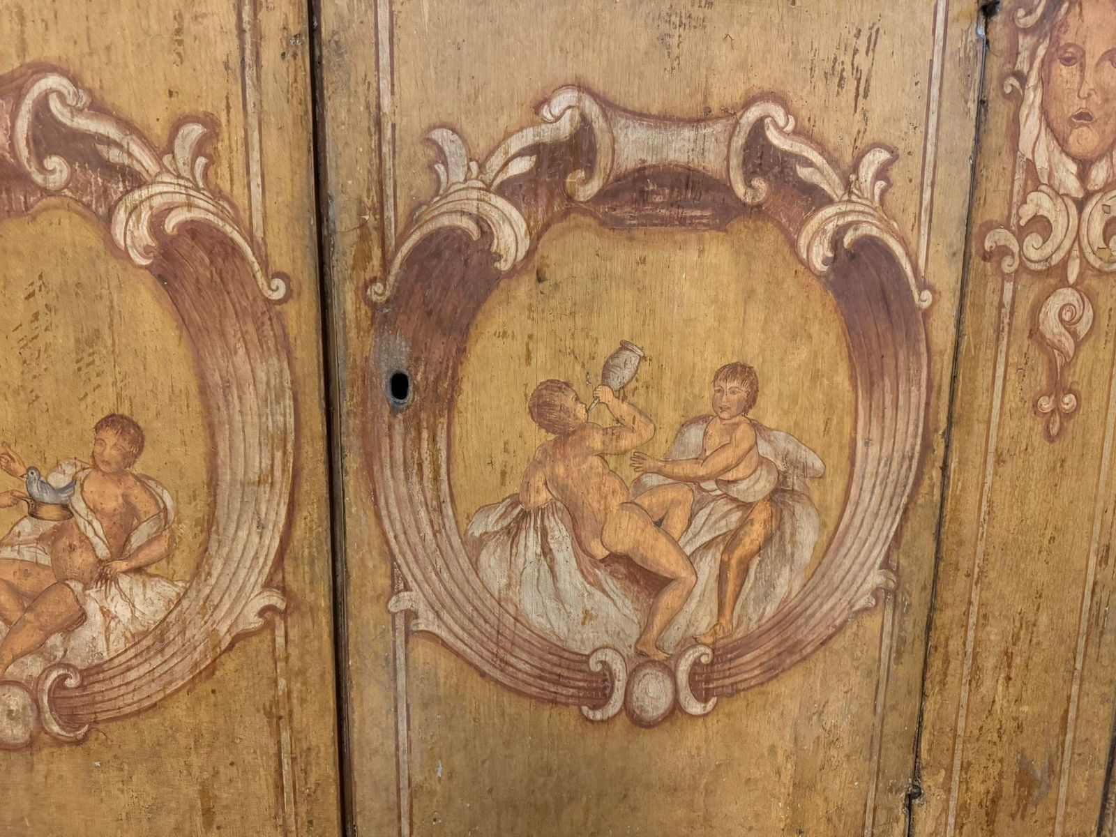 5459.0 Sideboard Credenzas In Lacquered Wood And Painted With Figures, Italy photo