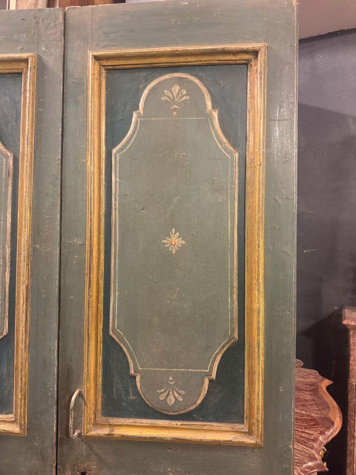 Lacquered And Painted Wooden Double Leaf Door, Italy photo 3187.0