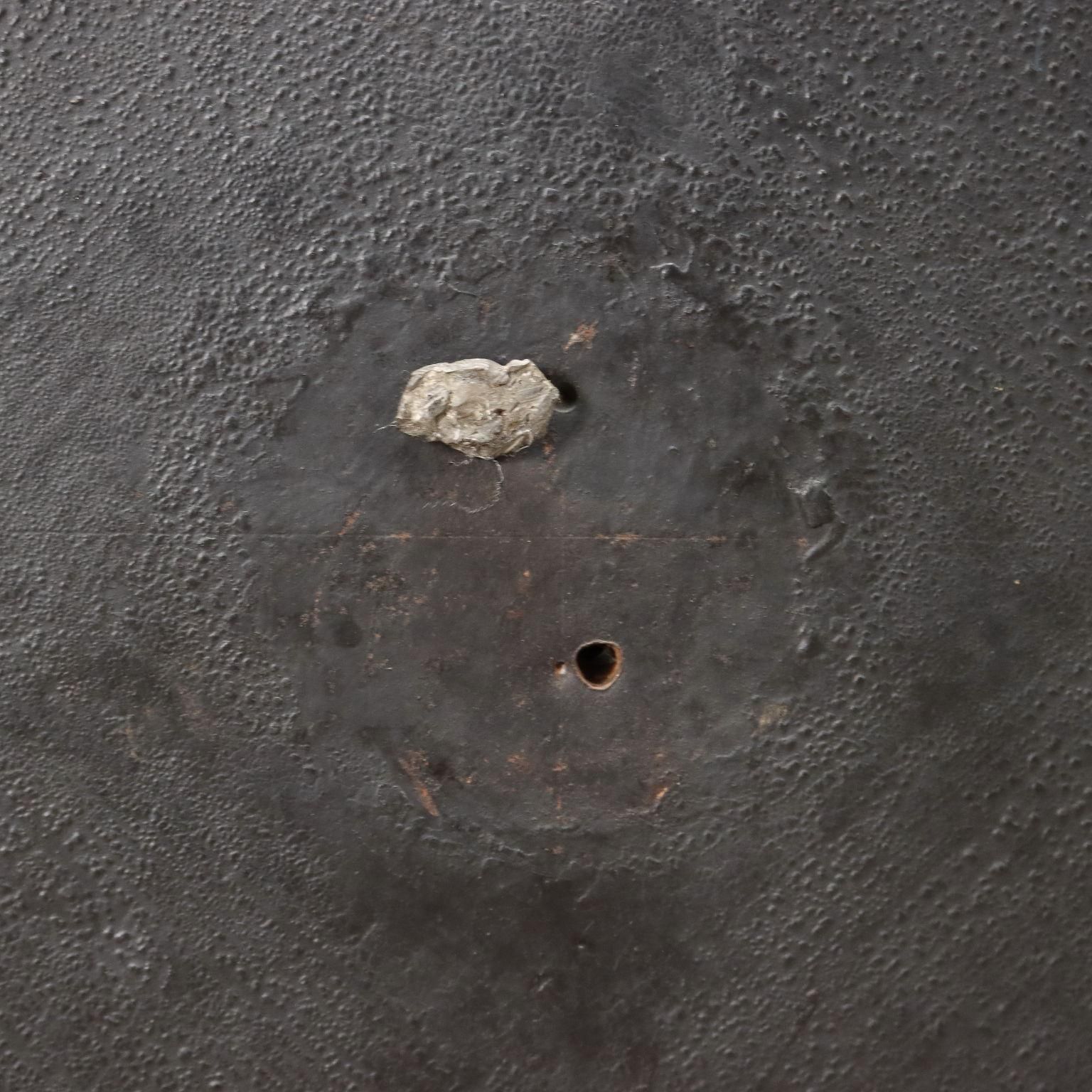 photo furniture Iron And Wood Safe With Studs And Secret Lock, Italy