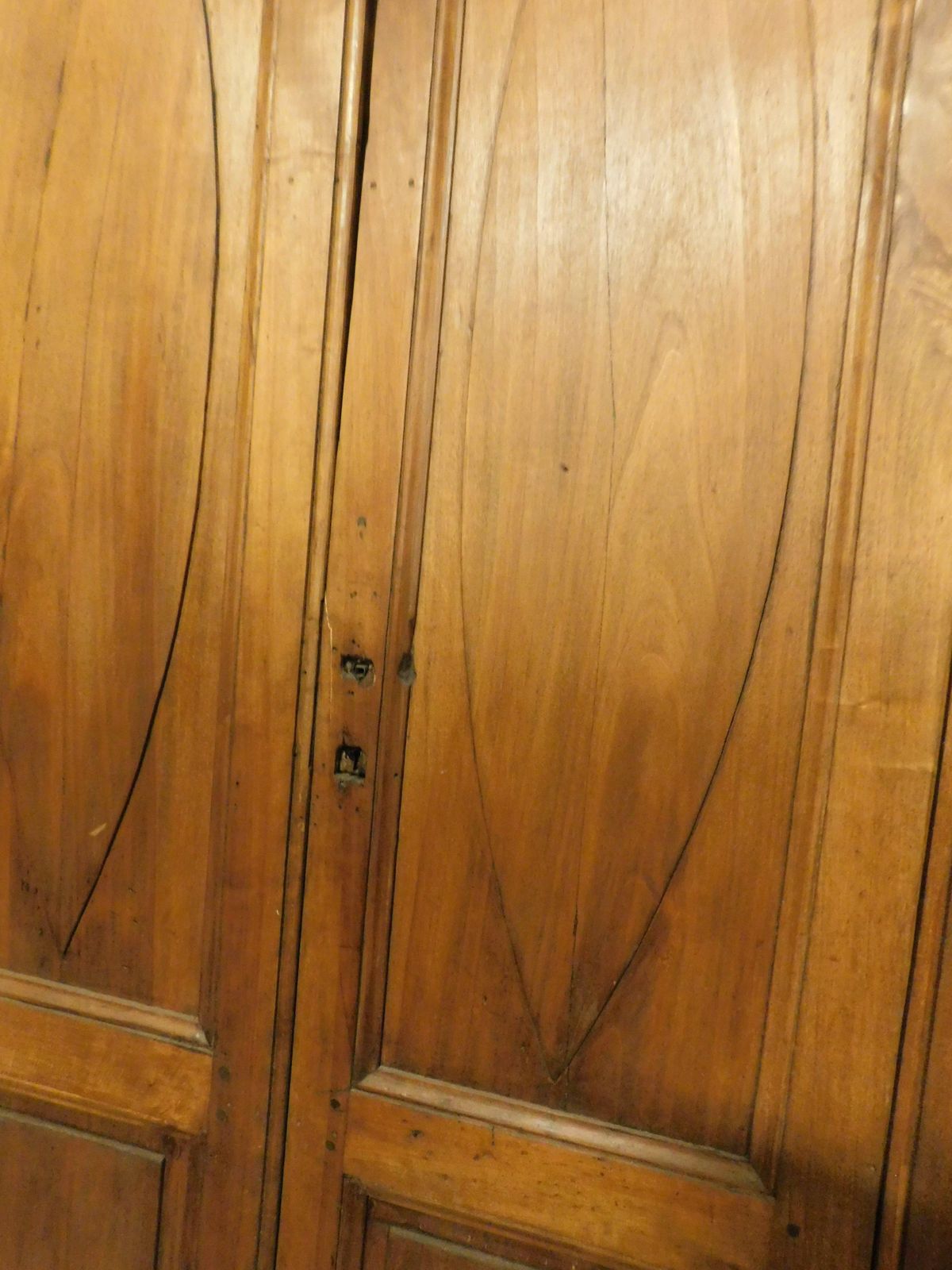 Double Leaf Door, In Poplar Wood With Carved Panels And Frame, Italy photo buy