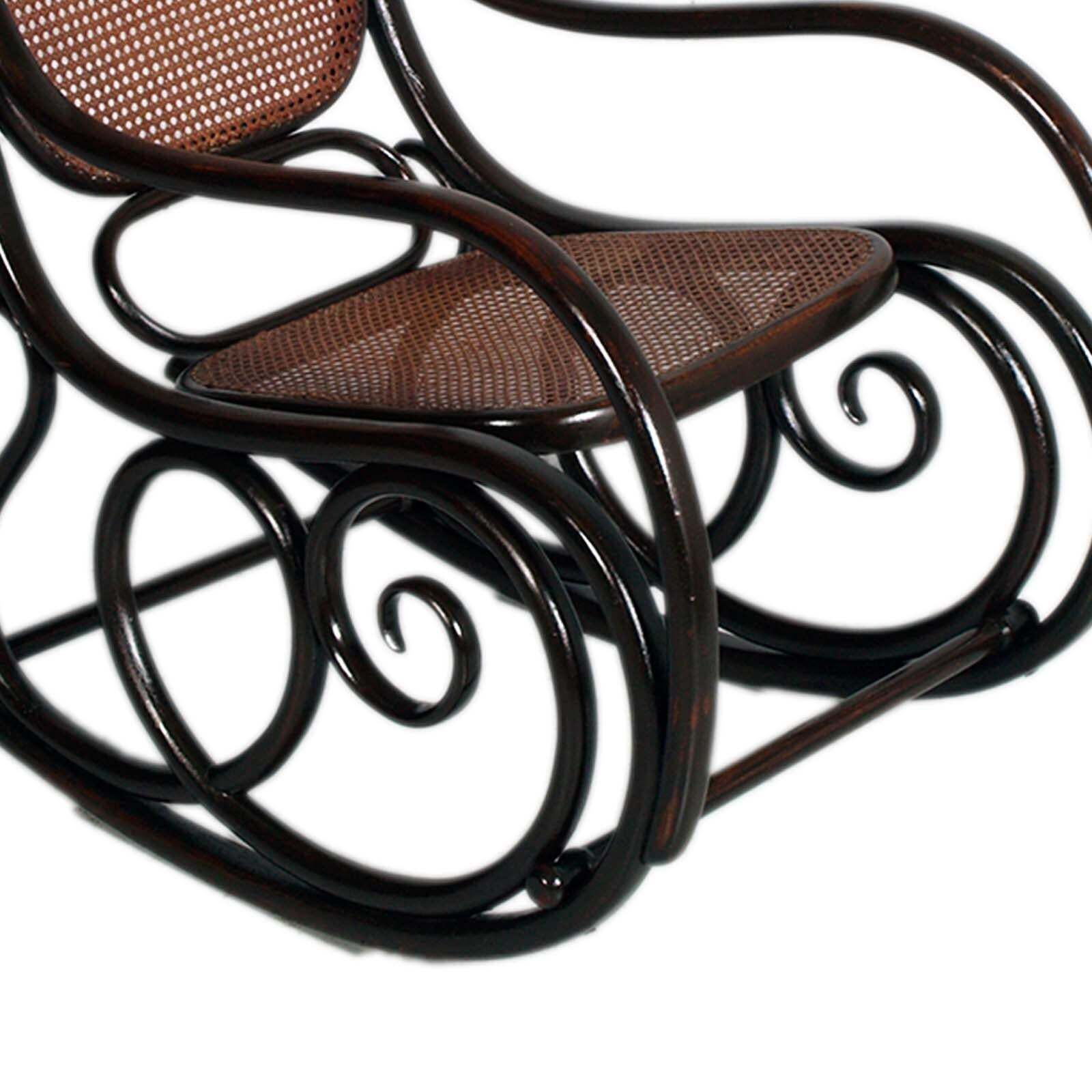 Art Nouveau Beech And Woven Rocking Chair By Jacob & Josef Kohn, 1910 Circa photo Furniture