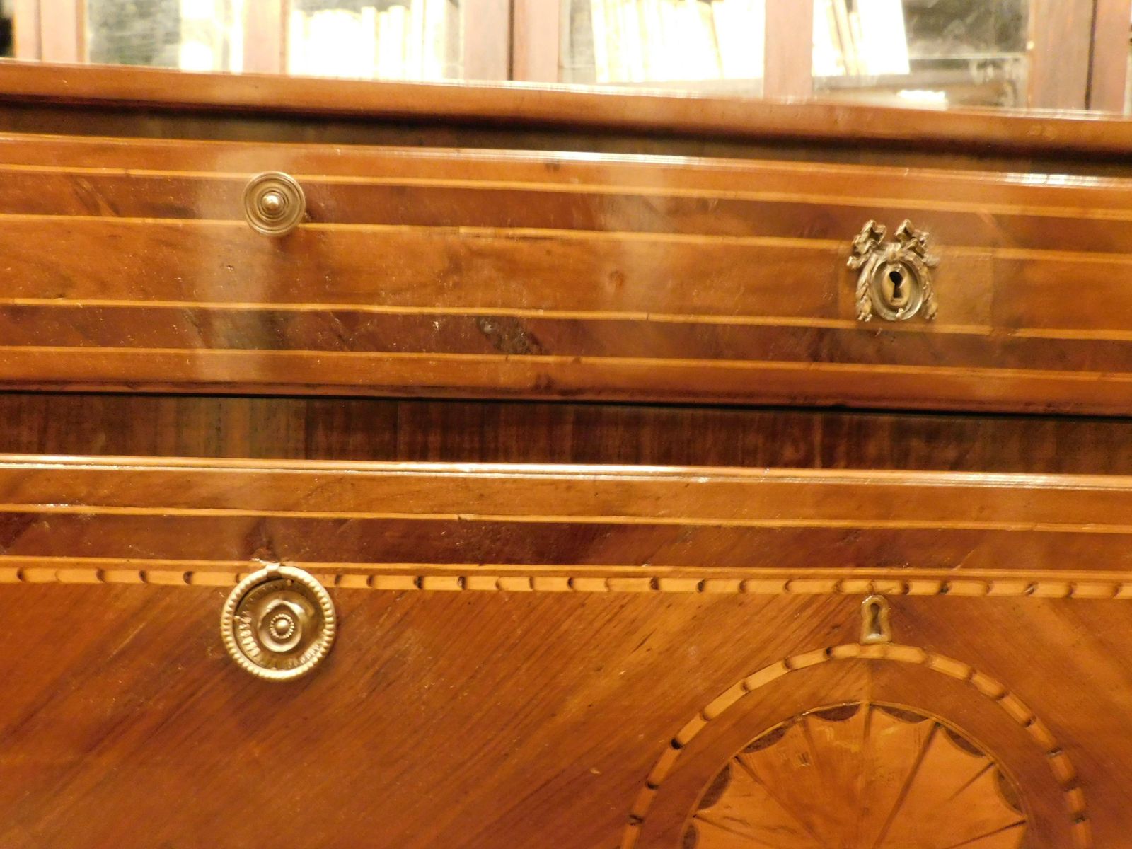 photo for sale Louis XVI Chest Of Drawers, Veneered And Inlaid Chest Of Drawers, Italy