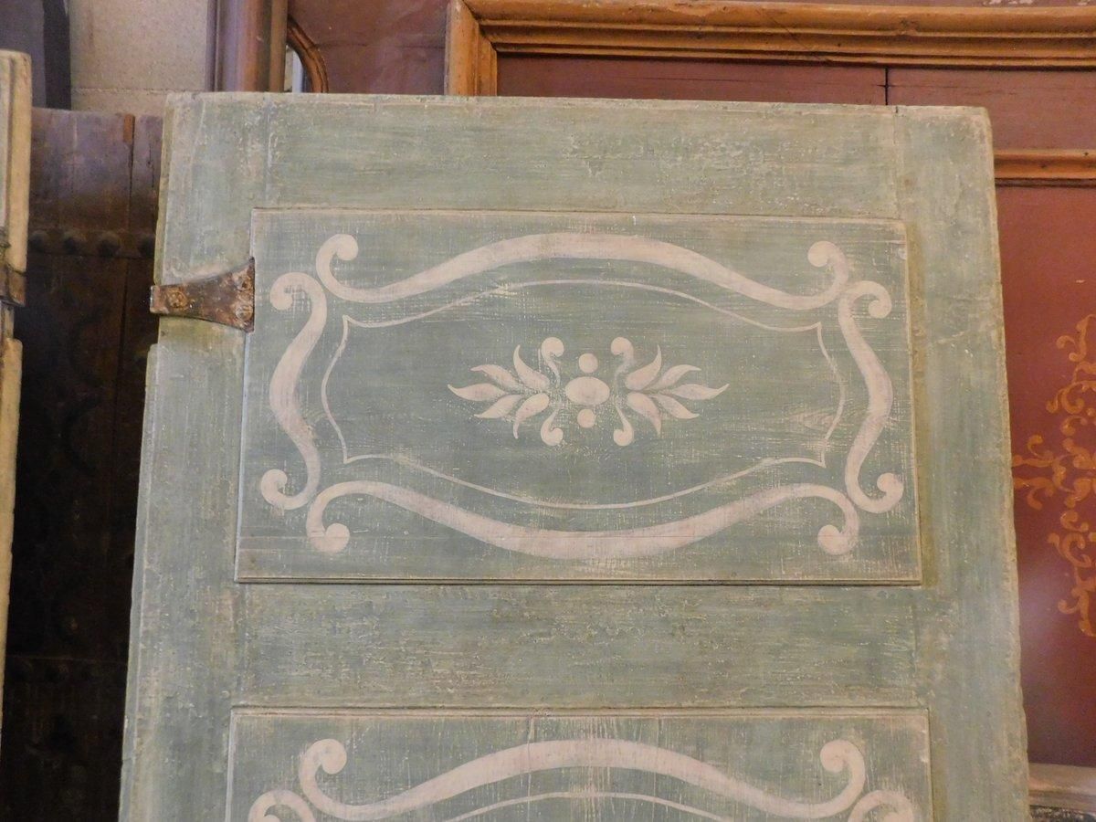 11950.0 Set Of 2 Big Interior Doors, Richly Painted With Frame And Overdoor, Italy photo