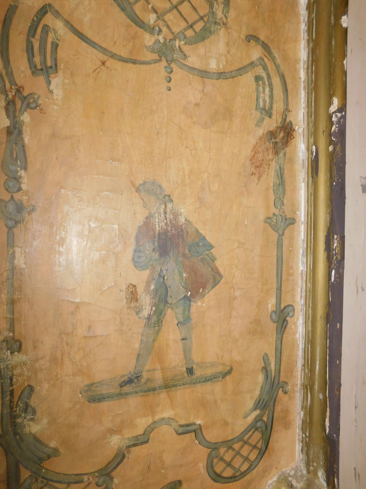 4247.0 Double Leaf Door, Painted And Lacquered, From Naples, Italy photo