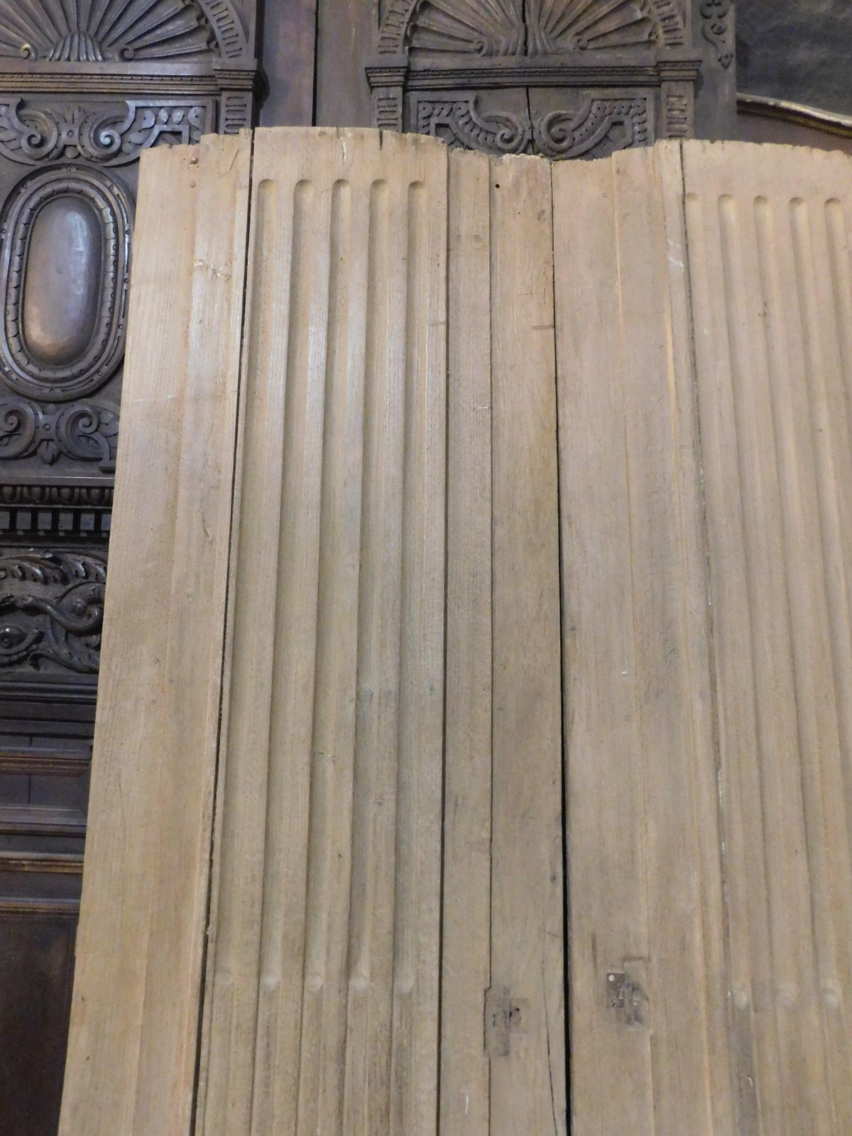 Double Wing Door In Oak Wood, Striped, Italy photo 2831.0