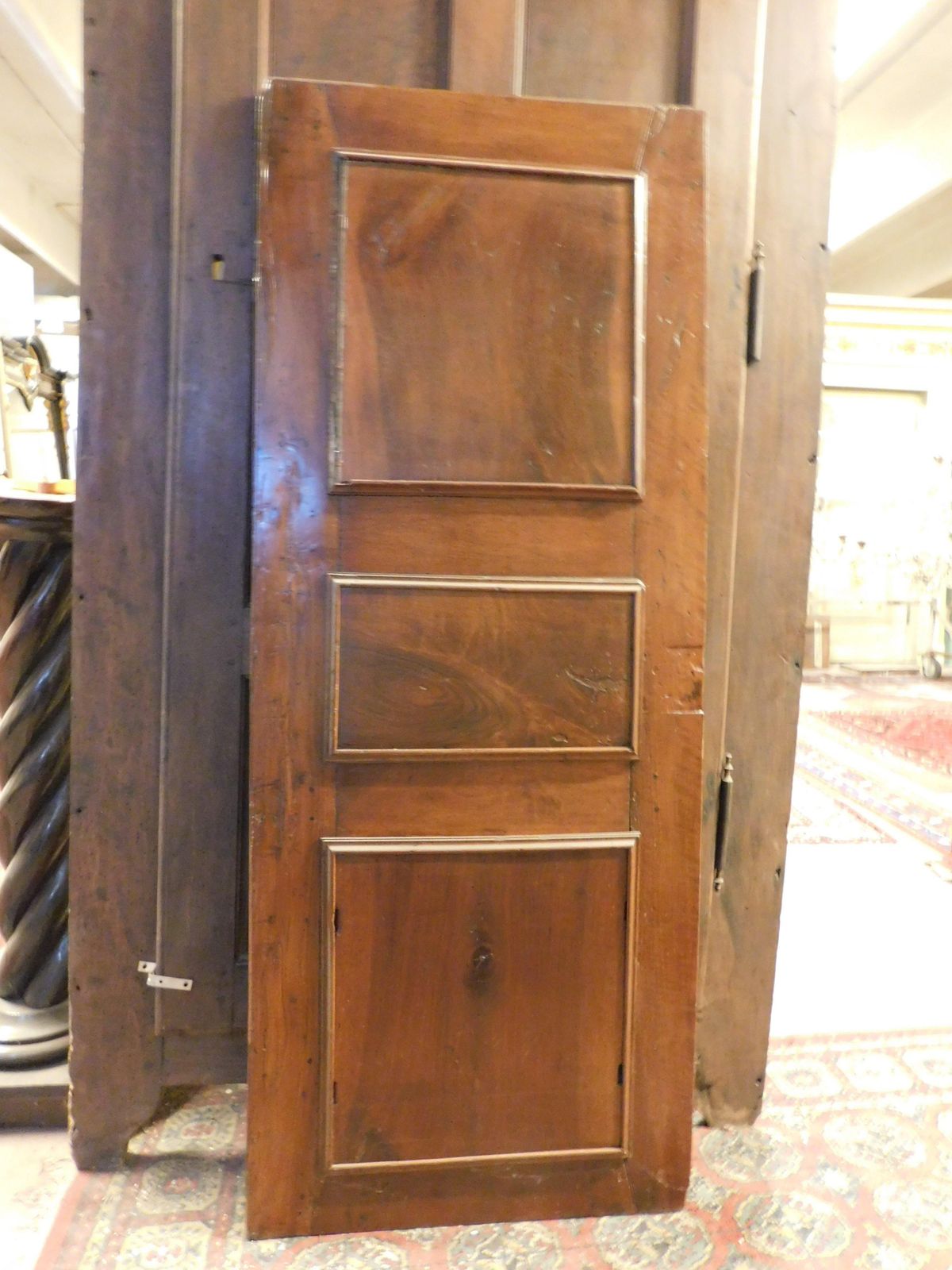 photo for sale Door, Walnut Panel, Richly Inlaid In Light Wood, Italy