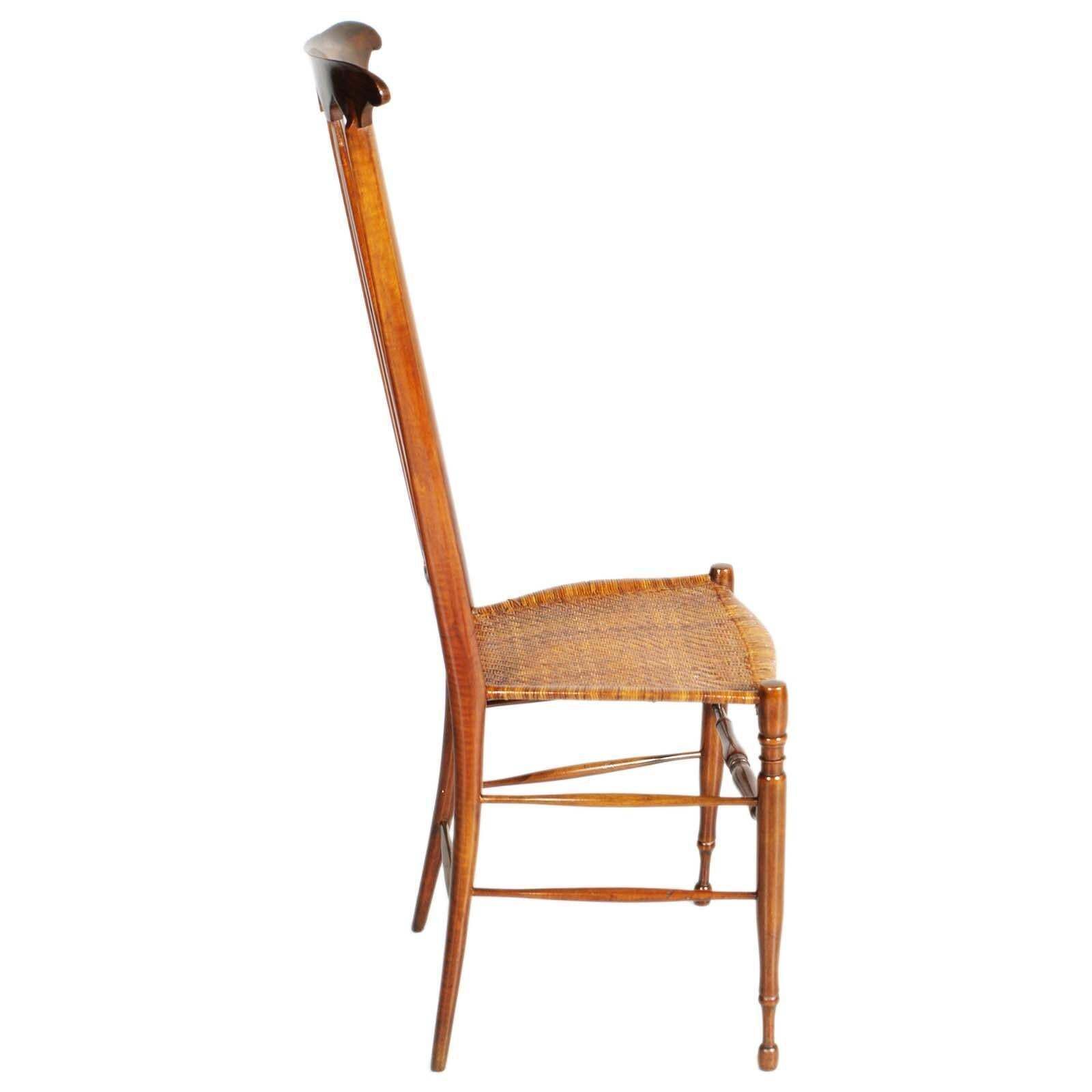 Iconic Mid Centuryp Pair High Back Chairs By Sac, Giò Ponti Style, All Originals photo furniture