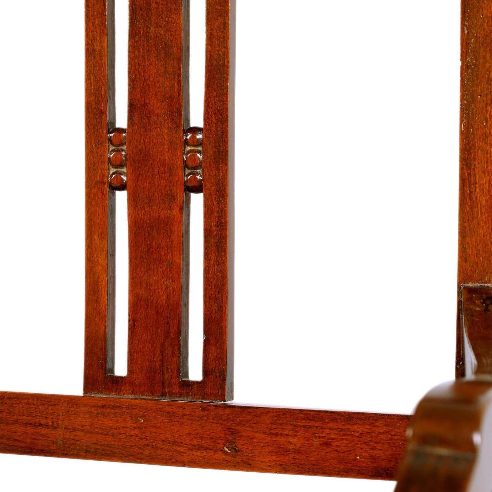 Austrian All Original Josef Hoffmann Wiener Werkstätte Armchairs, Wood Of Walnut photo vinterior