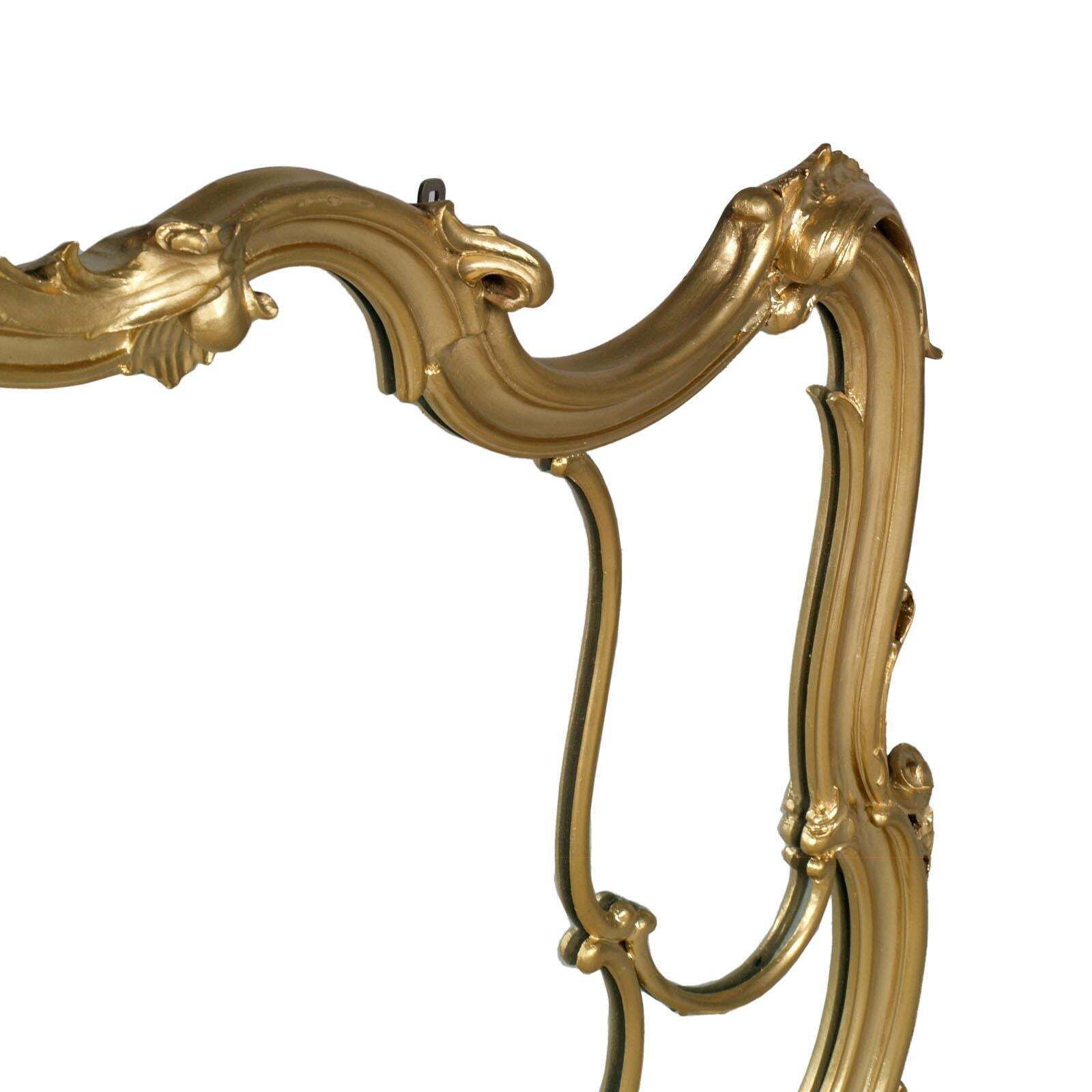 19th Century Great Venice Baroque Wall Mirror, Hand Carved Walnut Gold Leaf photo for sale