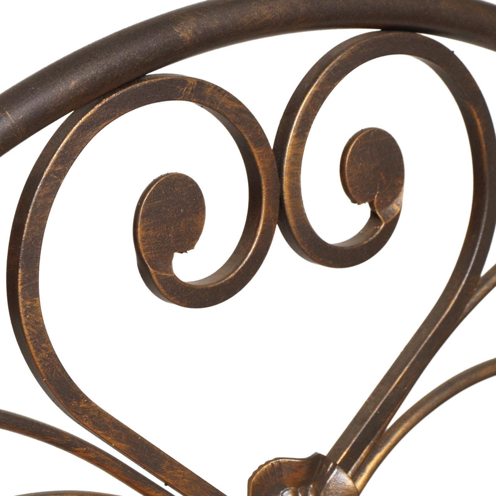 1960s Italian Art Nouveau Single Bed In Painted Wrought Iron, Golden Parts photo 1372.0