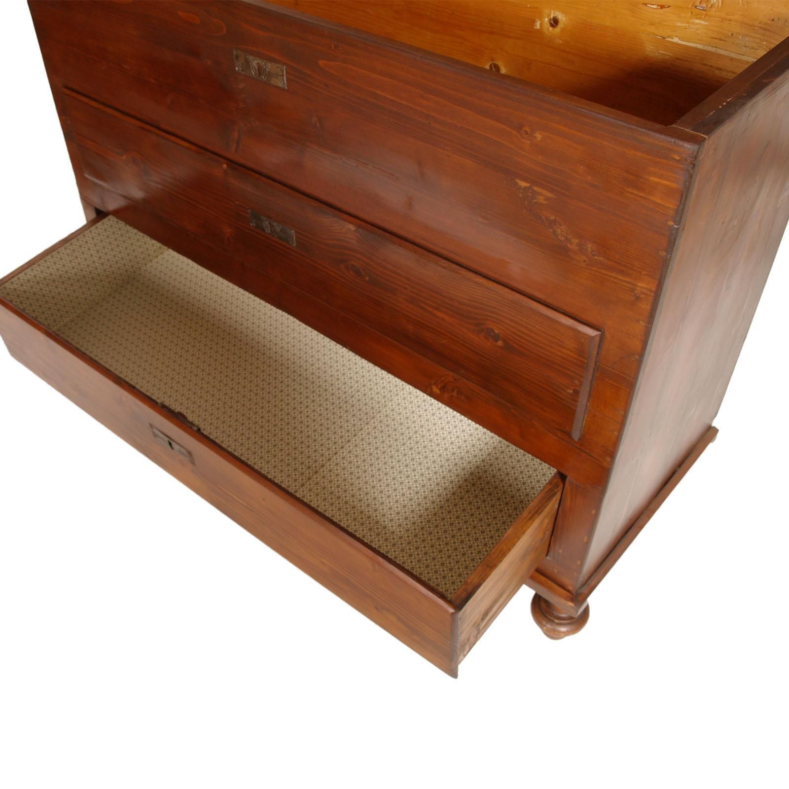 19th Century, Country Sideboard With Drover, In Massive Wood, Wax Polished photo vinterior