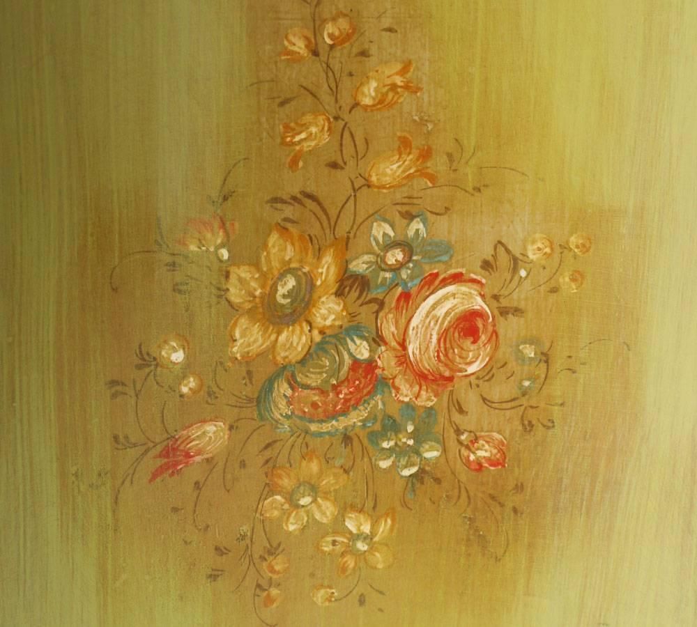 1920s, Venetian Baroque Commode, Chest Of Drawers, Hand Painted, Edges Gold Leaf photo vinterior
