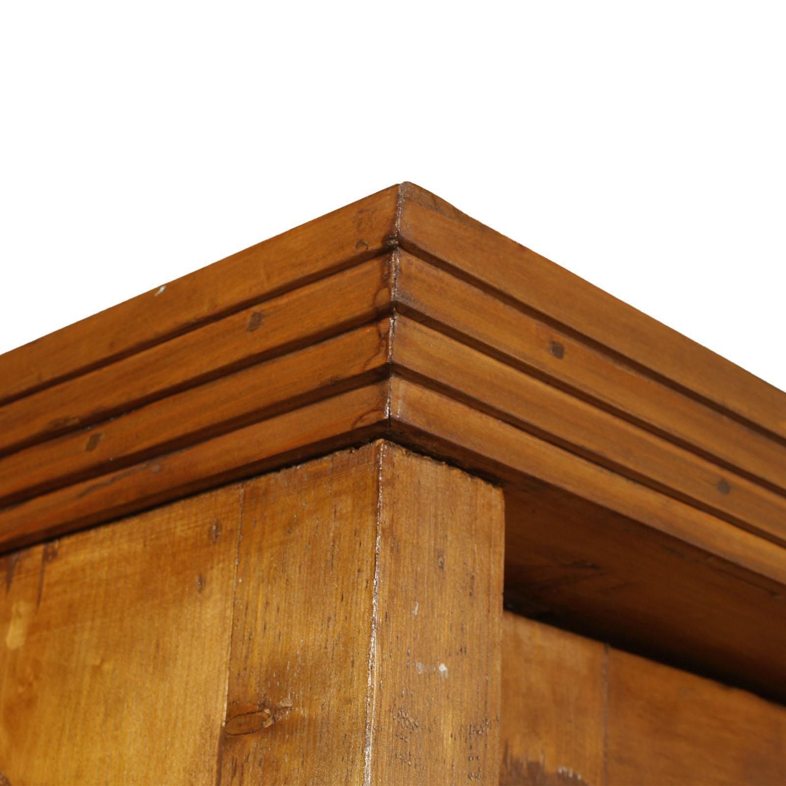 Austrian 18th Century Empire Style Two Doors Larch Wood Armoire Wardrobe Cabinet photo furniture