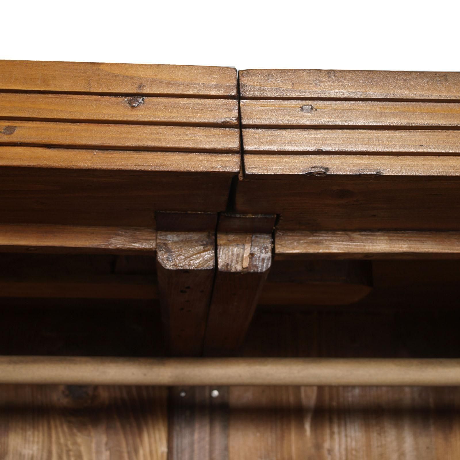 Austrian 18th Century Empire Style Two Doors Larch Wood Armoire Wardrobe Cabinet photo vinterior
