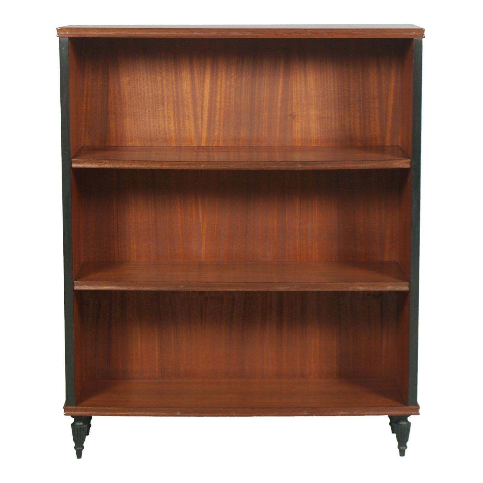 1930s Italy Art Decò Bookcase In Mahogany By Permanente Mobili Cantù , Polished photo furniture