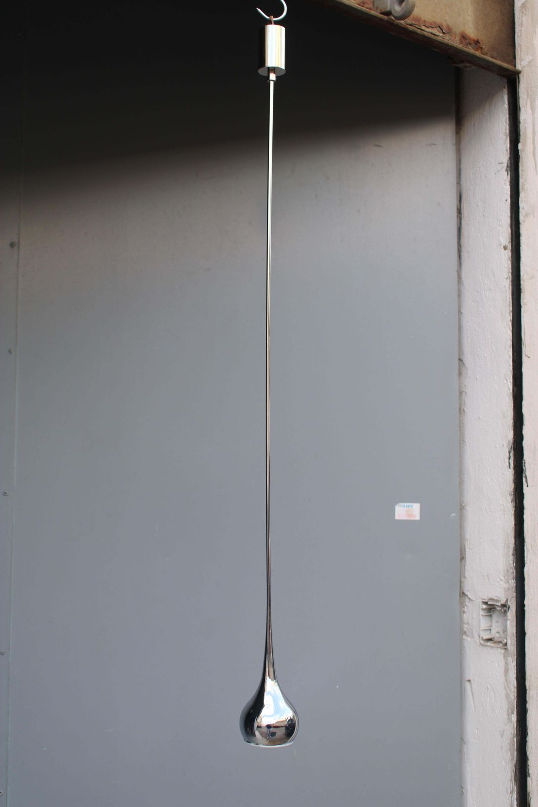 Esoperia Design Italian 1970 Metal Minimalist Trumpet Pendant Lamp photo buy