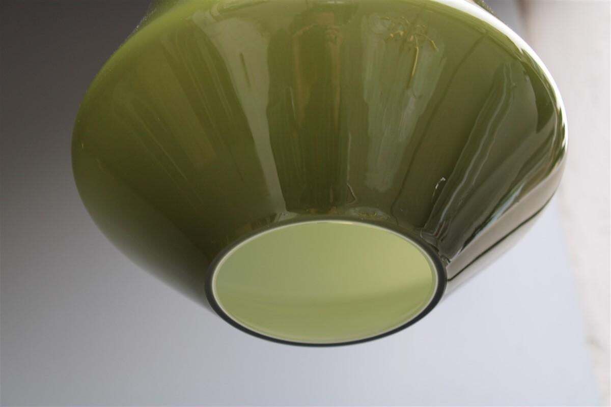 Ceiling Lamp Vistosi Mid Century Italian Design Green Clessidra 1950s photo Lighting