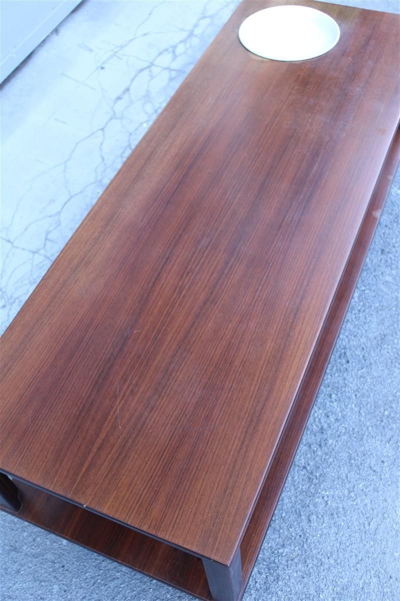 photo for sale Mid Century Minimalist Design Low Tv Table In Rational  Design 1960s Teak