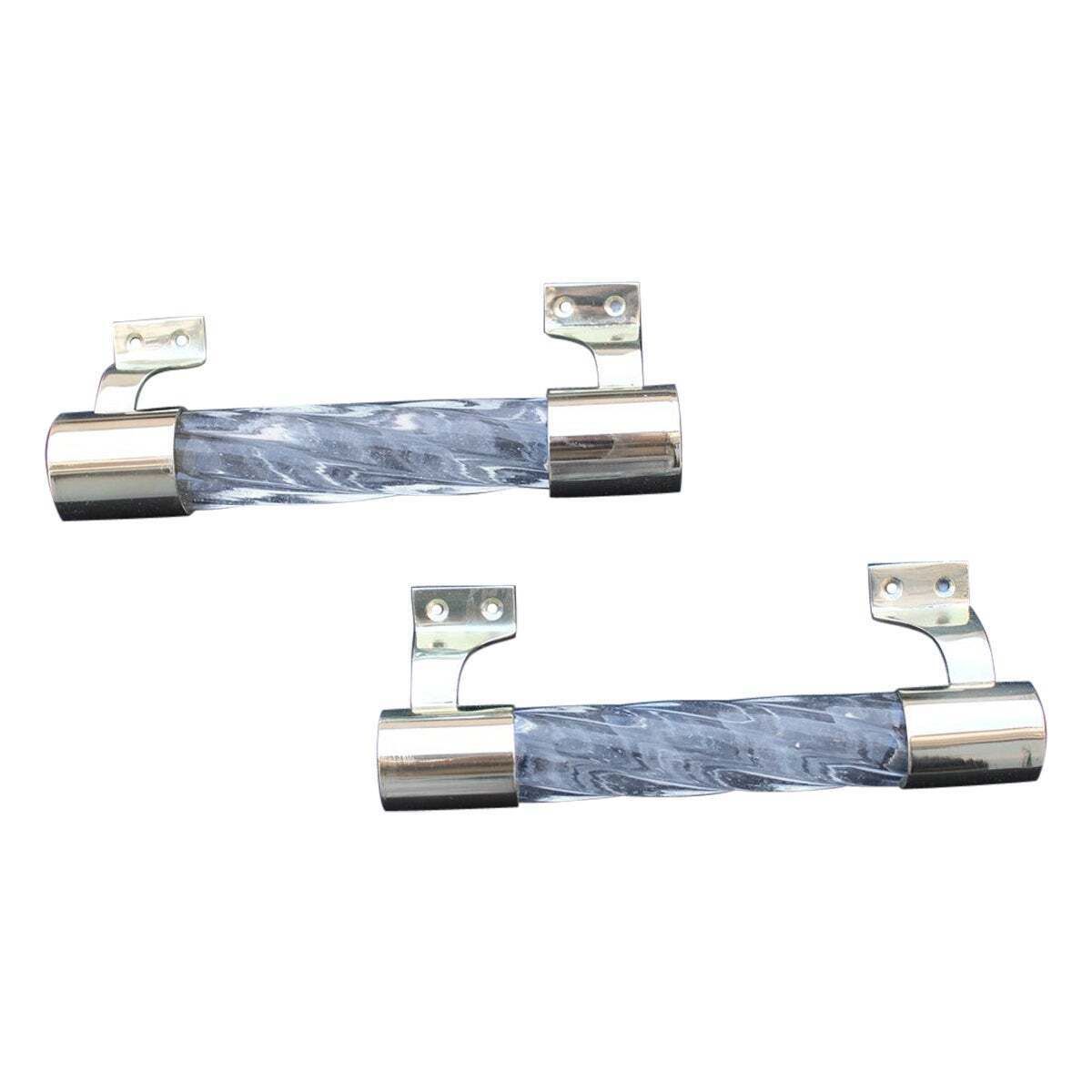 Pair Of Venini Handles In Murano Glass Torcello And Brass 1940s Gold