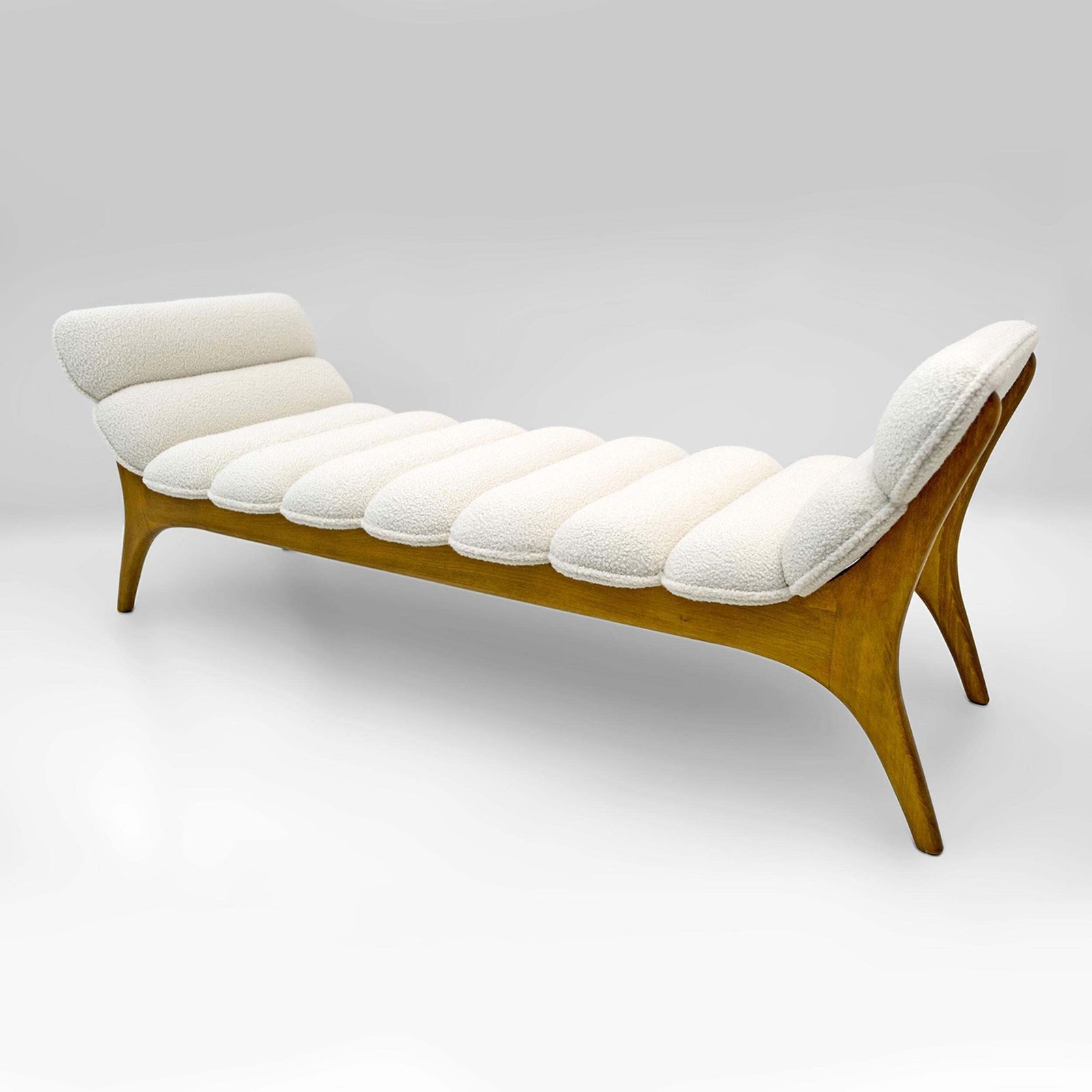 Adrian Pearsall Mid Century Modern Walnut Chaise Lounge By Craft Associates photo furniture