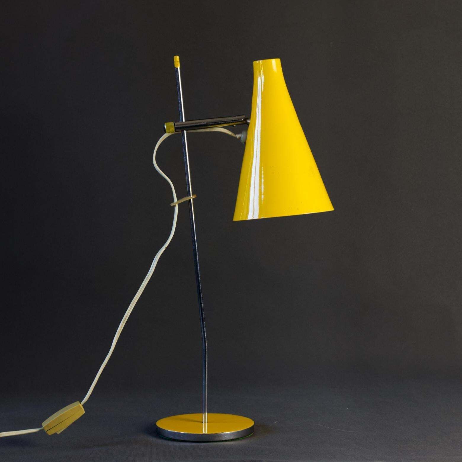 Mid Century Table Lamp By Josef Hurka For Lidokov Czechoslovakia, 1960s photo for sale
