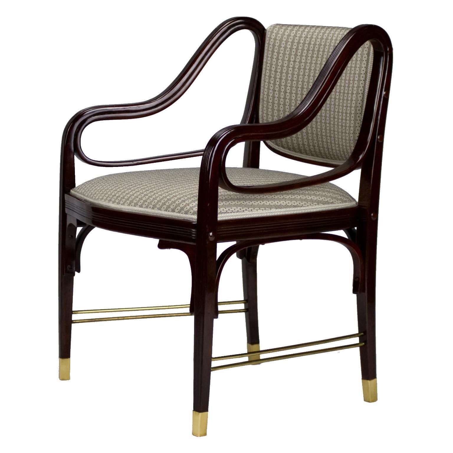 Jacob & Josef Kohn Vienna Art Nouveau Armchair No. 412 By Otto Wagner, 1904