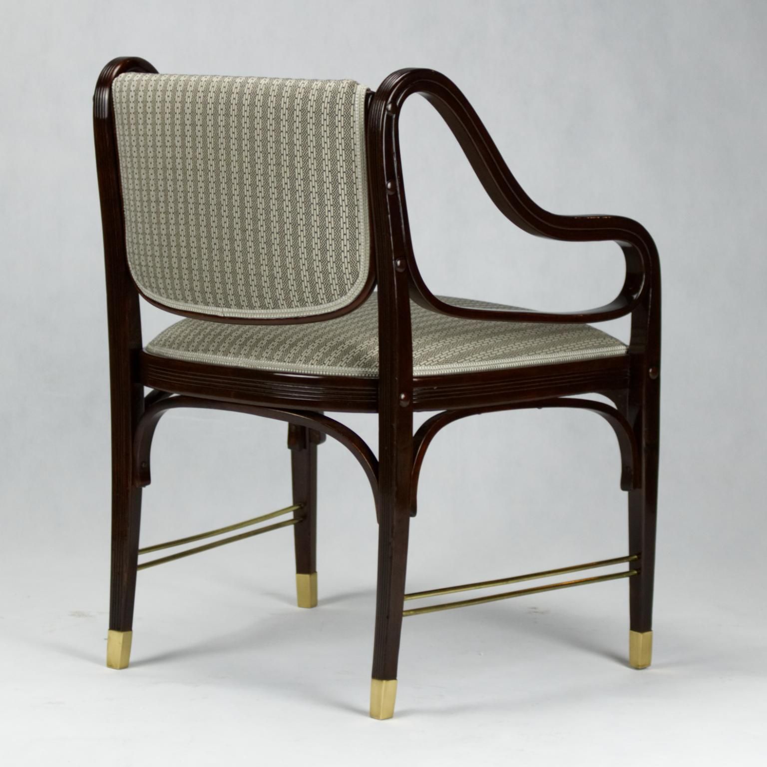 Jacob & Josef Kohn Vienna Art Nouveau Armchair No. 412 By Otto Wagner, 1904 photo vinterior