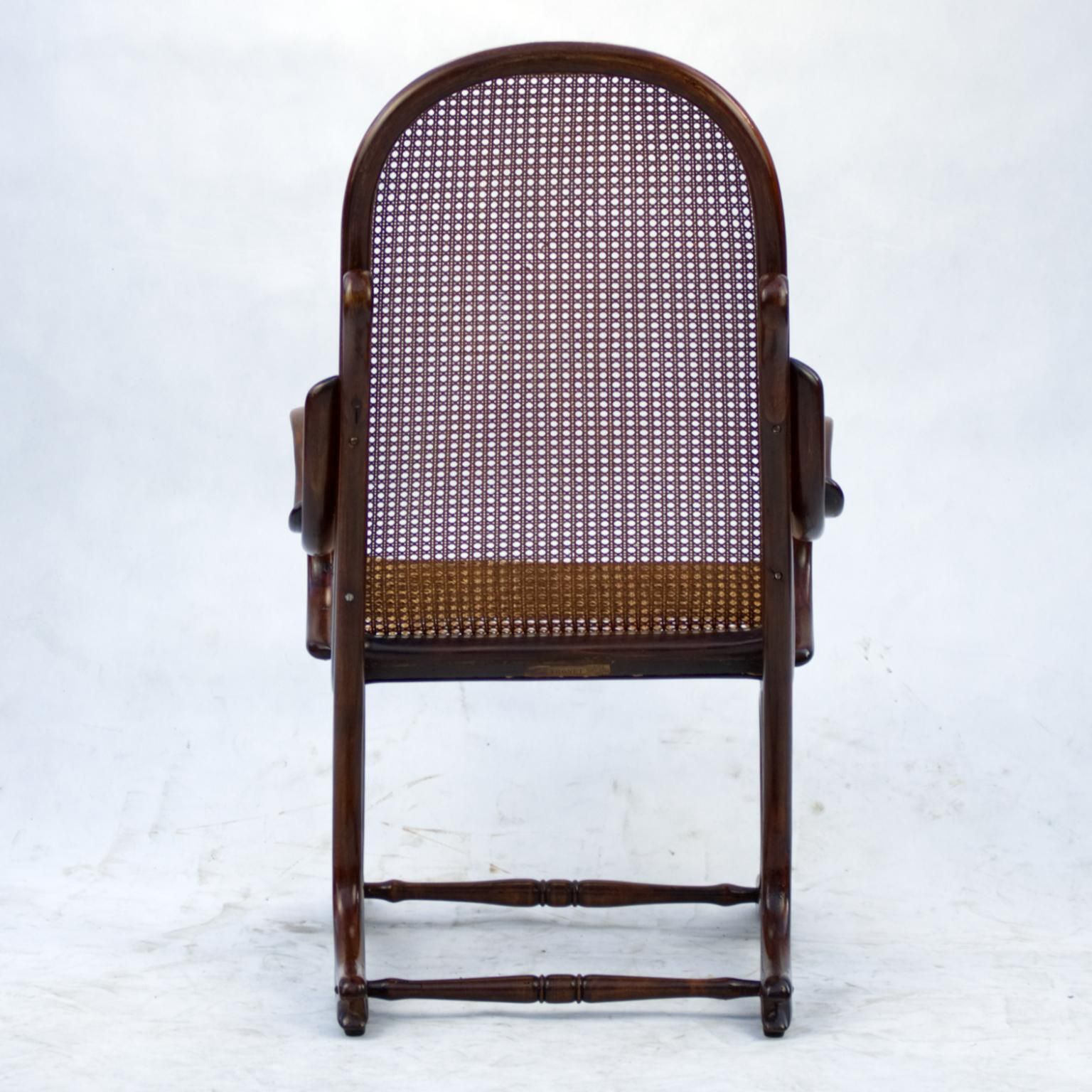 photo furniture Bentwood Cane Salonfauteuil Easy Chair Thonet No. 1, Circa 1890