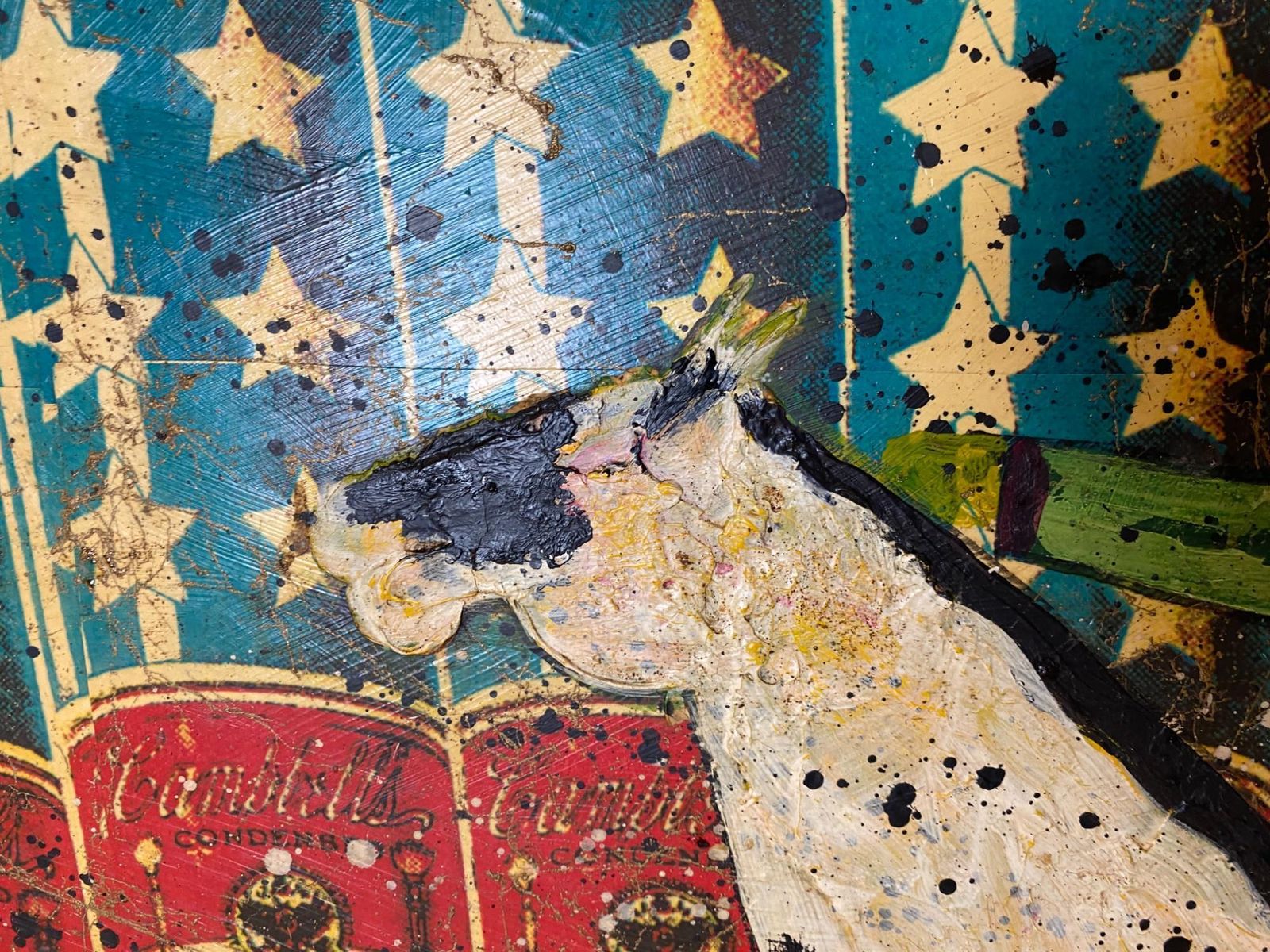 Stan Natchez (Shoshone/Paiute, B.1954) 'Campbells Soups, 6 Plates For 10c' photo Art
