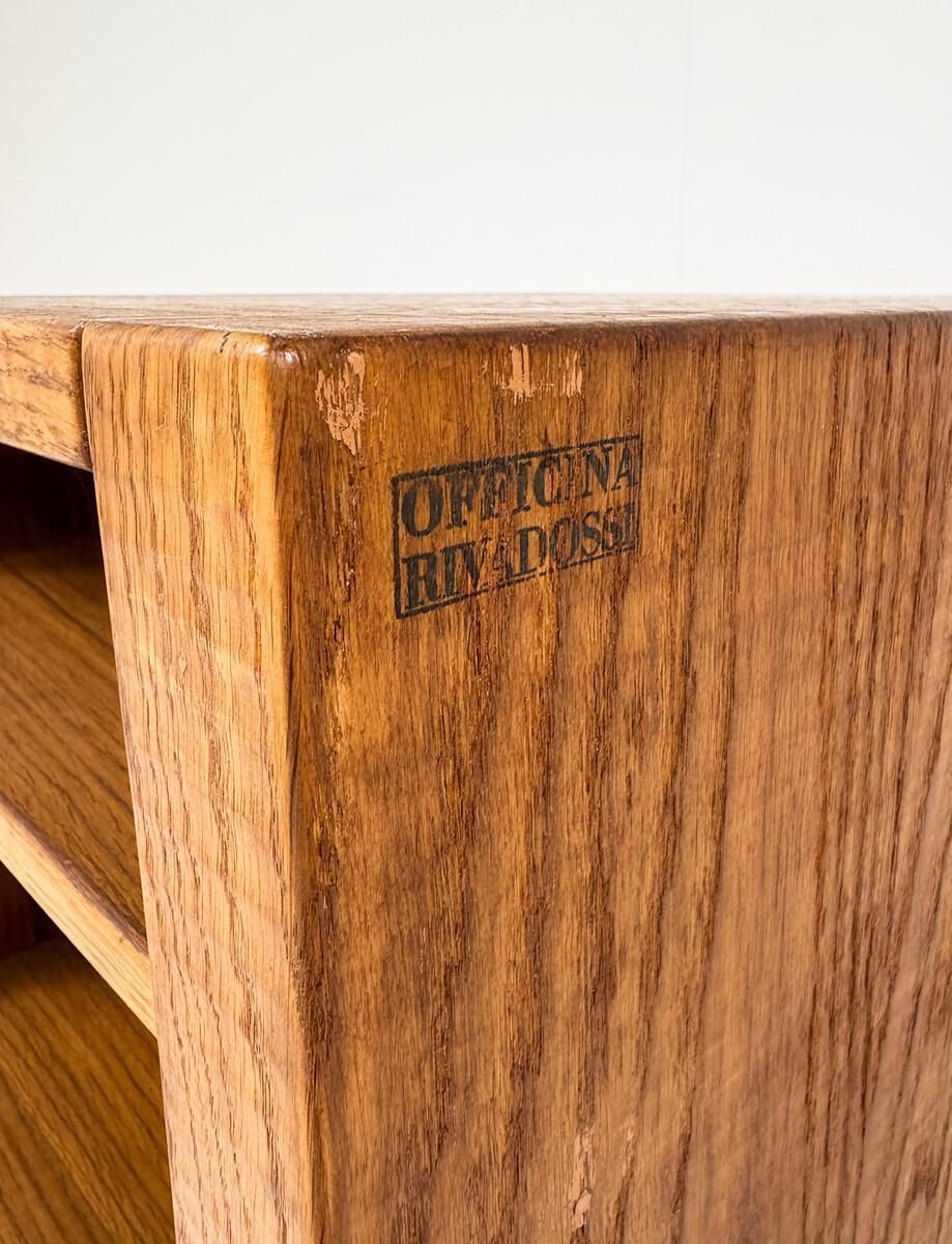 Wooden Side Table By Giuseppe Rivadossi For Officina Rivadossi, 1970s photo for sale