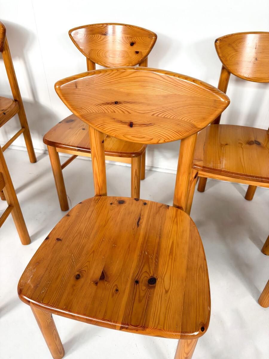 Mid Century Pine Dining Chairs By Rainer Daumiller, Denmark, 1970s photo vinterior