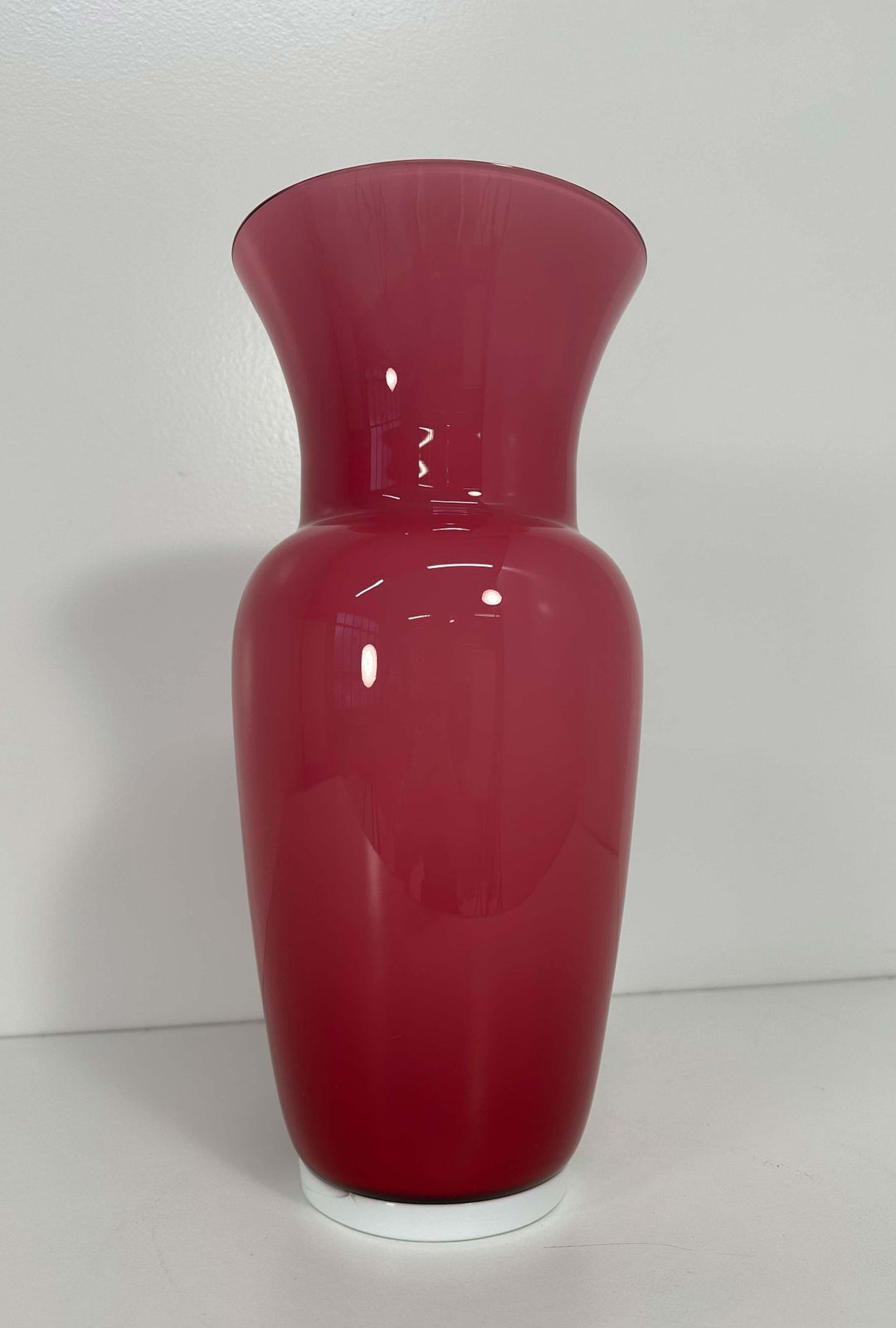 Italian Pink Murano Glass Vase, By Tommaso Buzzi, 1990s photo 2212.0