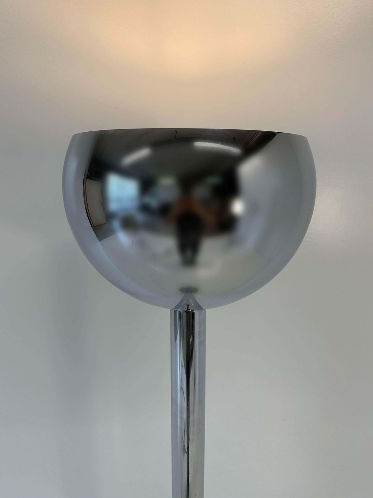 Italian 'Am2z' Chrome Floor Lamp, Franco Albini For Nemo Lighting, 1970s photo for sale