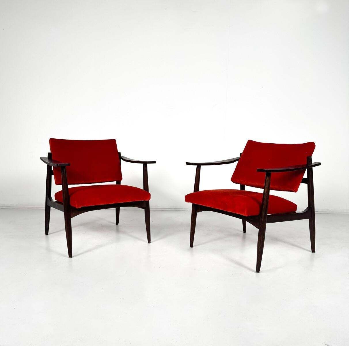 Pair Of Mid Century Armchairs In The Style Of Edmund Homa photo furniture