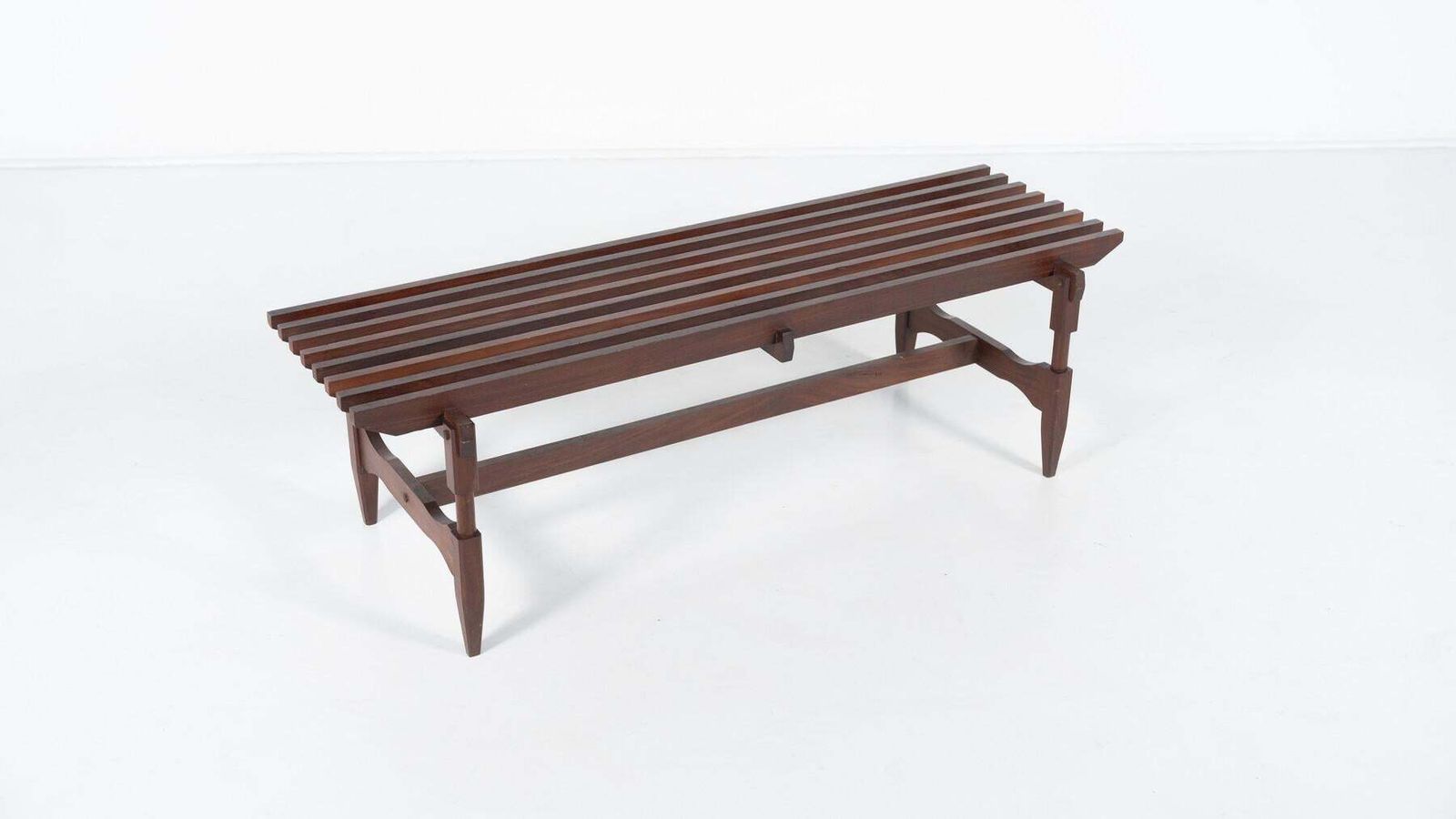 Mid Century Modern Wooden Bench By Ico And Luisa Parisi, Italy, 1950s photo vinterior