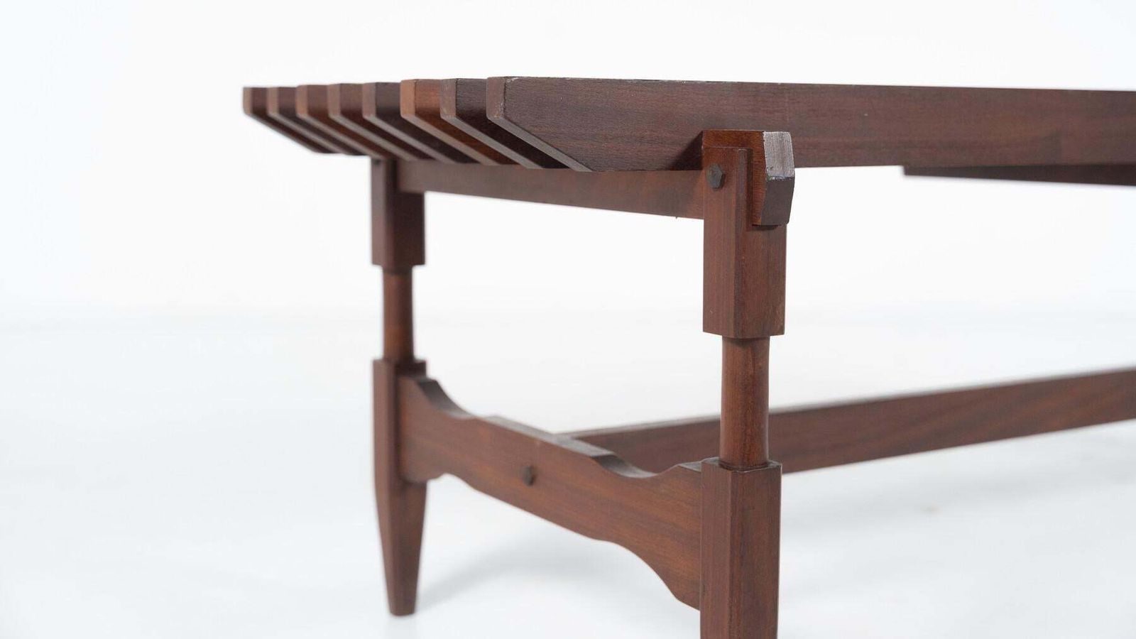 Mid Century Modern Wooden Bench By Ico And Luisa Parisi, Italy, 1950s photo buy