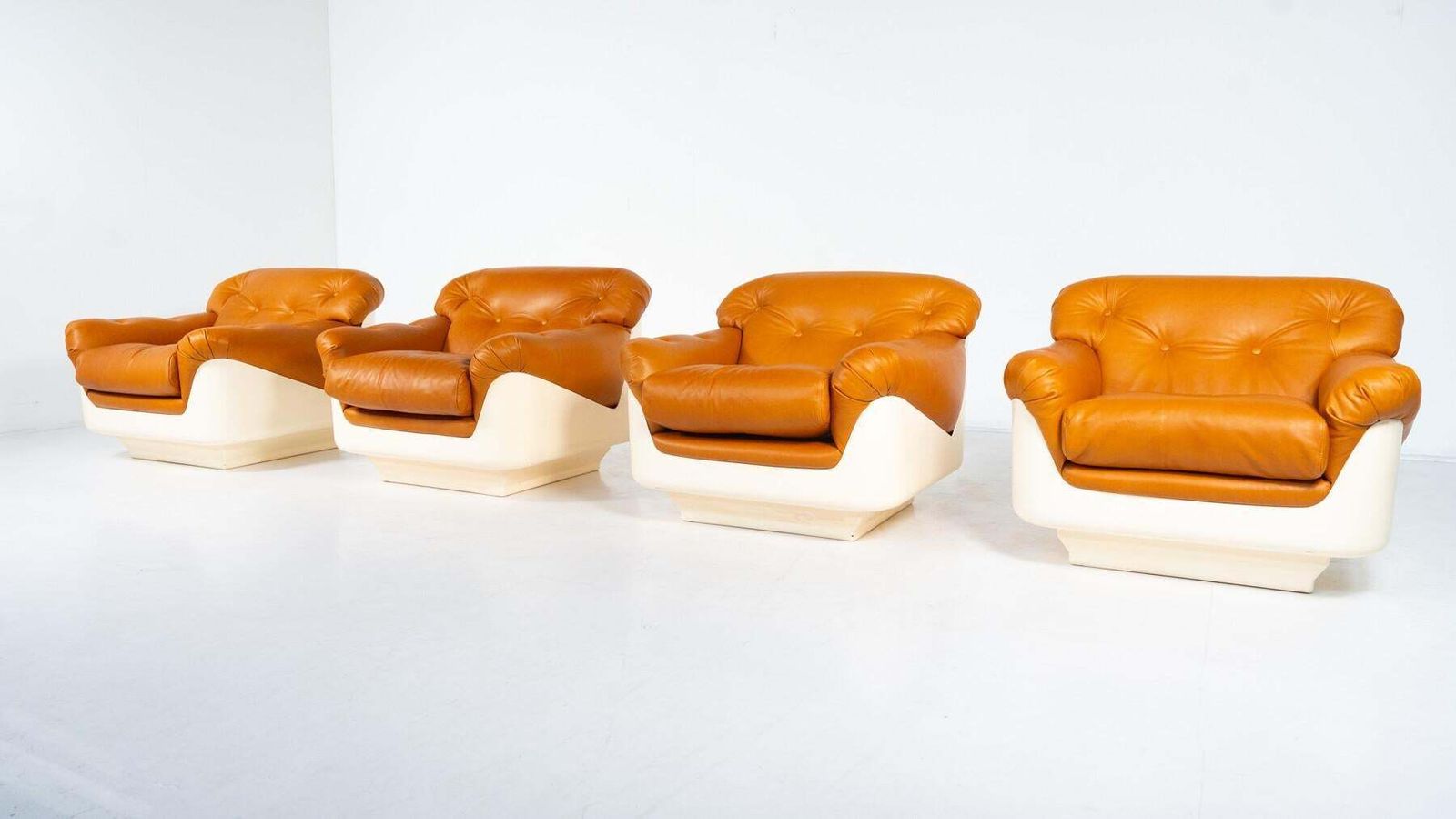 Pair Of Armchairs By Jorge Zalszupin, Fiberglass And Leather, 2 Pairs Available photo Furniture