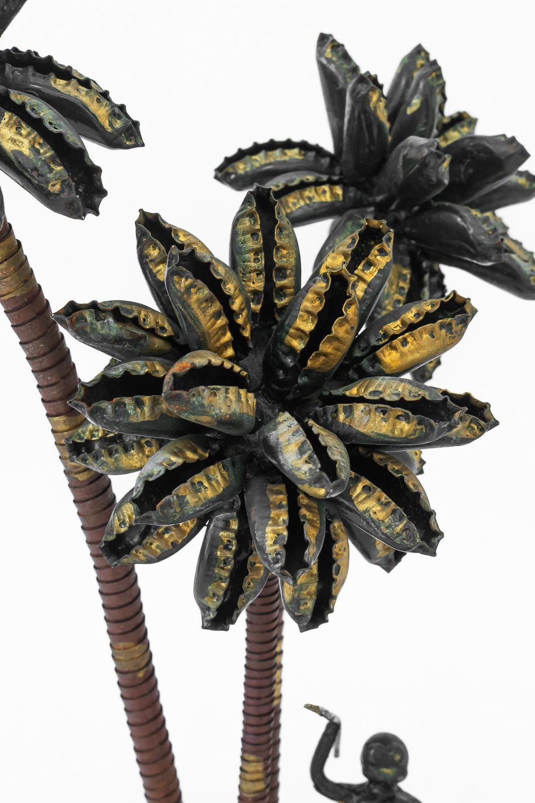 photo furniture A Palm Scene Made Of Iron And Bottle Caps ( Handwork ) Vienna Around 1970s