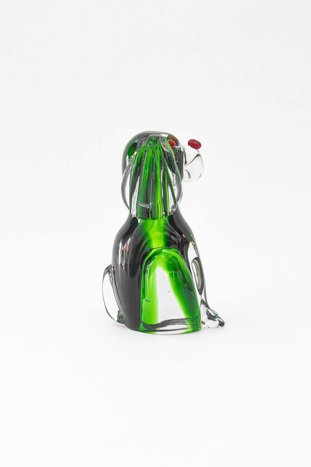 Murano Glass Dog Paperweight Italy Around 1970s photo Home Decor